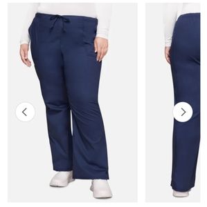 Cherokee workwear drawstring scrub pants in navy blue